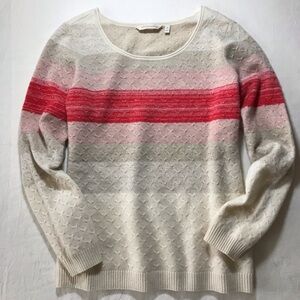 Unique textured cashmere sweater